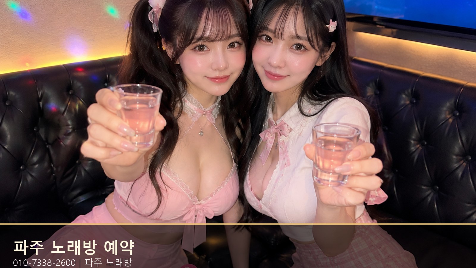 파주 노래방 예약 010-7338-2600 매장과 룸 분위기
