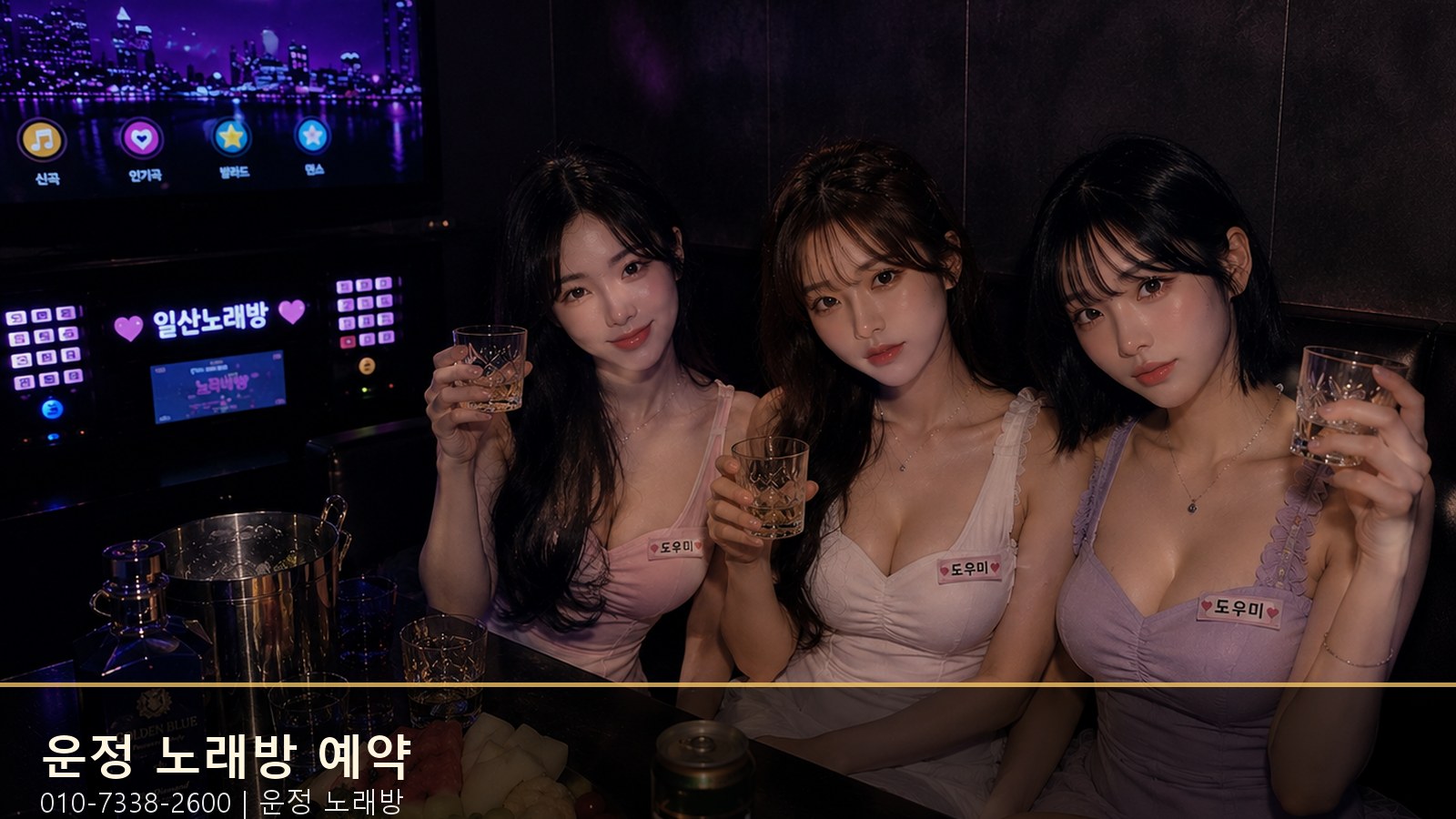 운정 노래방 예약 010-7338-2600 매장과 룸 분위기